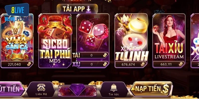 Danh sách chuyên mục game của BK8